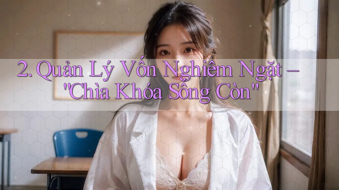 2. Quản Lý Vốn Nghiêm Ngặt – “Chìa Khóa Sống Còn”