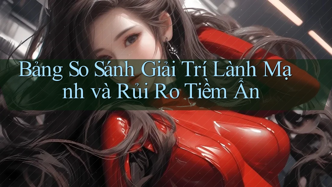 Bảng So Sánh Giải Trí Lành Mạnh và Rủi Ro Tiềm Ẩn Bảng So Sánh Giải Trí Lành Mạnh và Rủi Ro Tiềm Ẩn