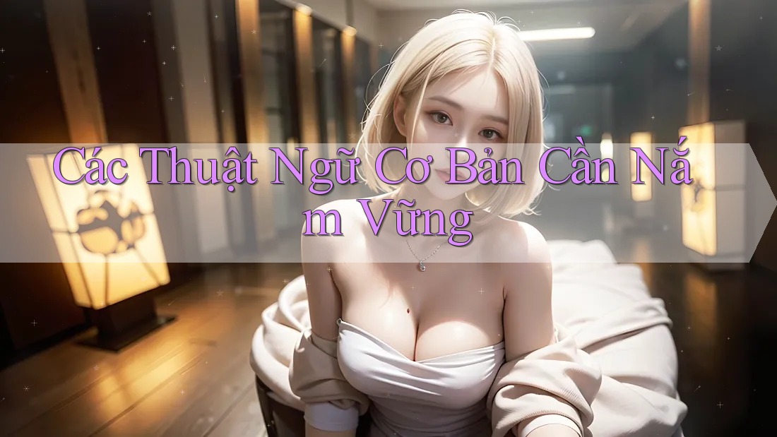Các Thuật Ngữ Cơ Bản Cần Nắm Vững Các Thuật Ngữ Cơ Bản Cần Nắm Vững