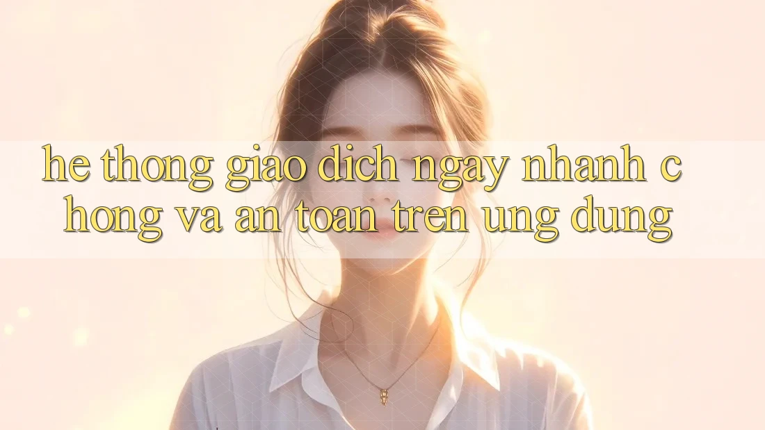 Hệ Thống Giao Dịch Ngay nhanh chóng Và An Toàn Trên Ứng dụng Hệ Thống Giao Dịch Ngay nhanh chóng Và An Toàn Trên Ứng dụng