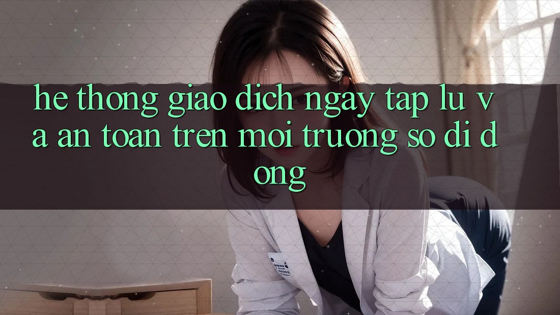 Hệ Thống Giao Dịch Ngay tắp lự Và An Toàn Trên Môi trường số Di Động