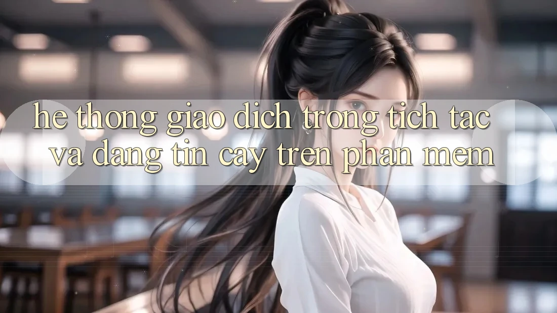 Hệ Thống Giao Dịch Trong tích tắc Và Đáng tin cậy Trên Phần mềm Hệ Thống Giao Dịch Trong tích tắc Và Đáng tin cậy Trên Phần mềm