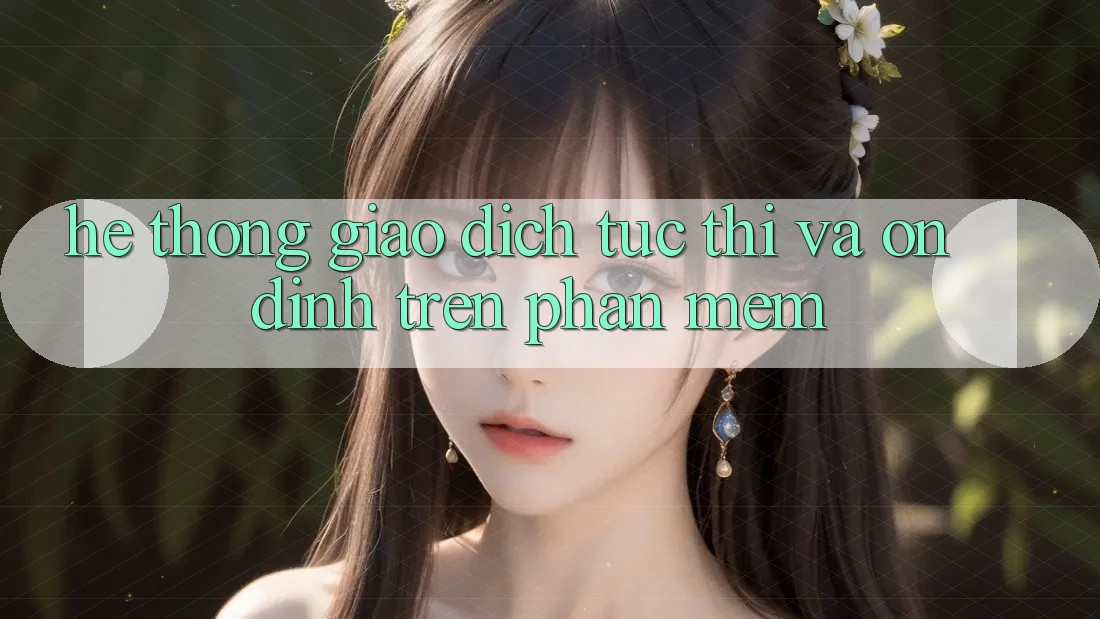 Hệ Thống Giao Dịch Tức thì Và Ổn định Trên Phần mềm
