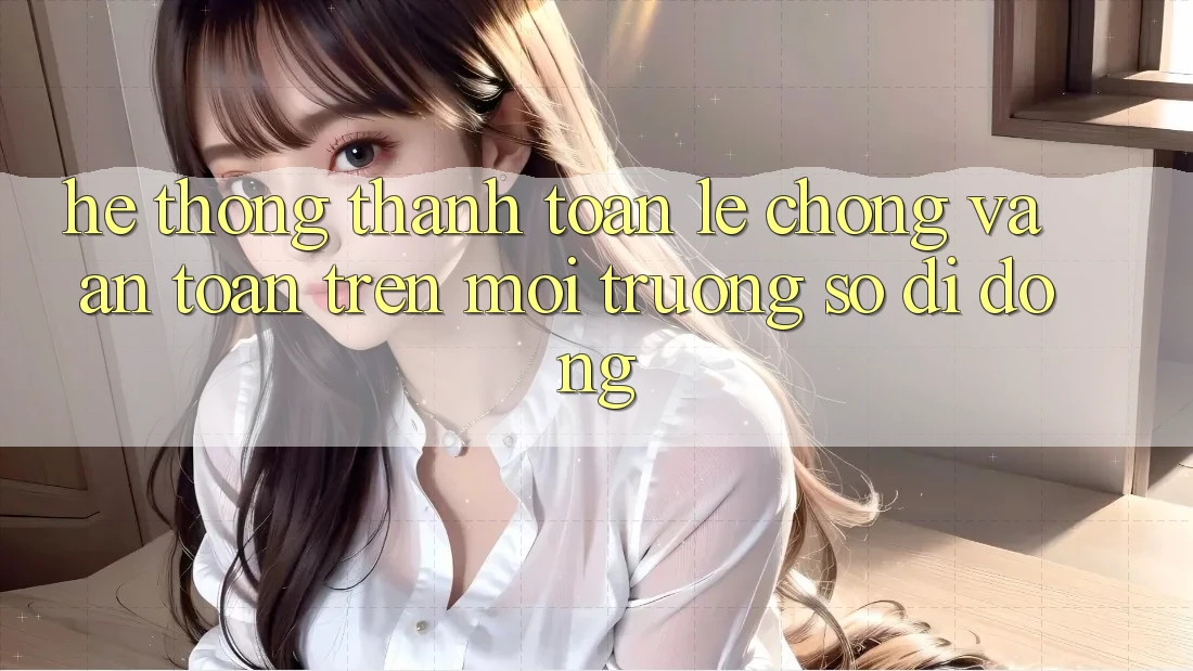 Hệ Thống Thanh toán Lẹ Chóng Và An Toàn Trên Môi trường số Di Động