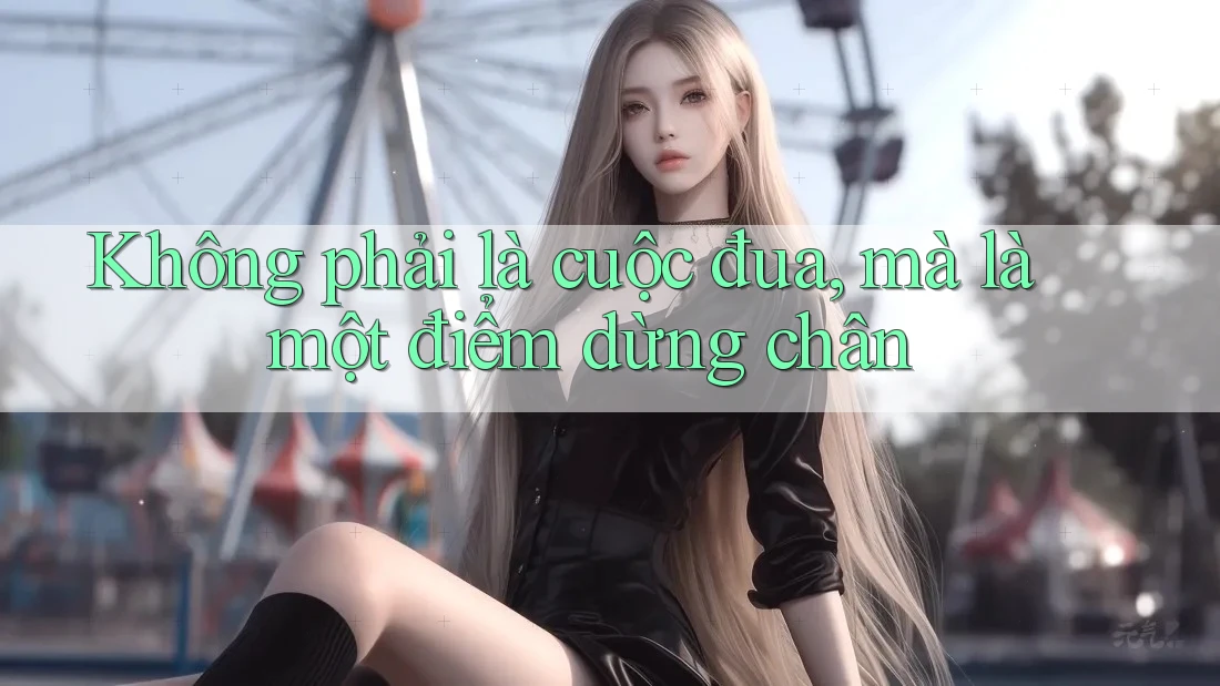 Không phải là cuộc đua, mà là một điểm dừng chân