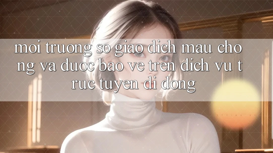 Môi trường số Giao Dịch Mau Chóng Và Được bảo vệ Trên Dịch vụ trực tuyến Di Động