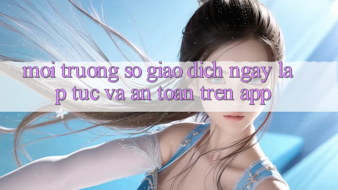 Môi trường số Giao Dịch Ngay lập tức Và An Toàn Trên App Môi trường số Giao Dịch Ngay lập tức Và An Toàn Trên App