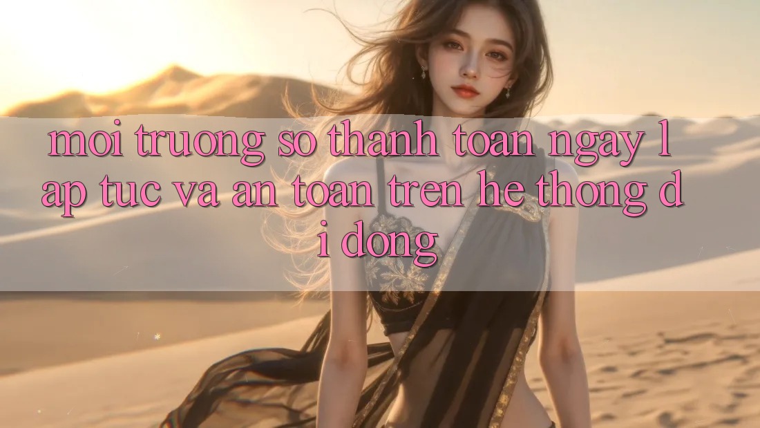 Môi trường số Thanh toán Ngay lập tức Và An Toàn Trên Hệ thống di động