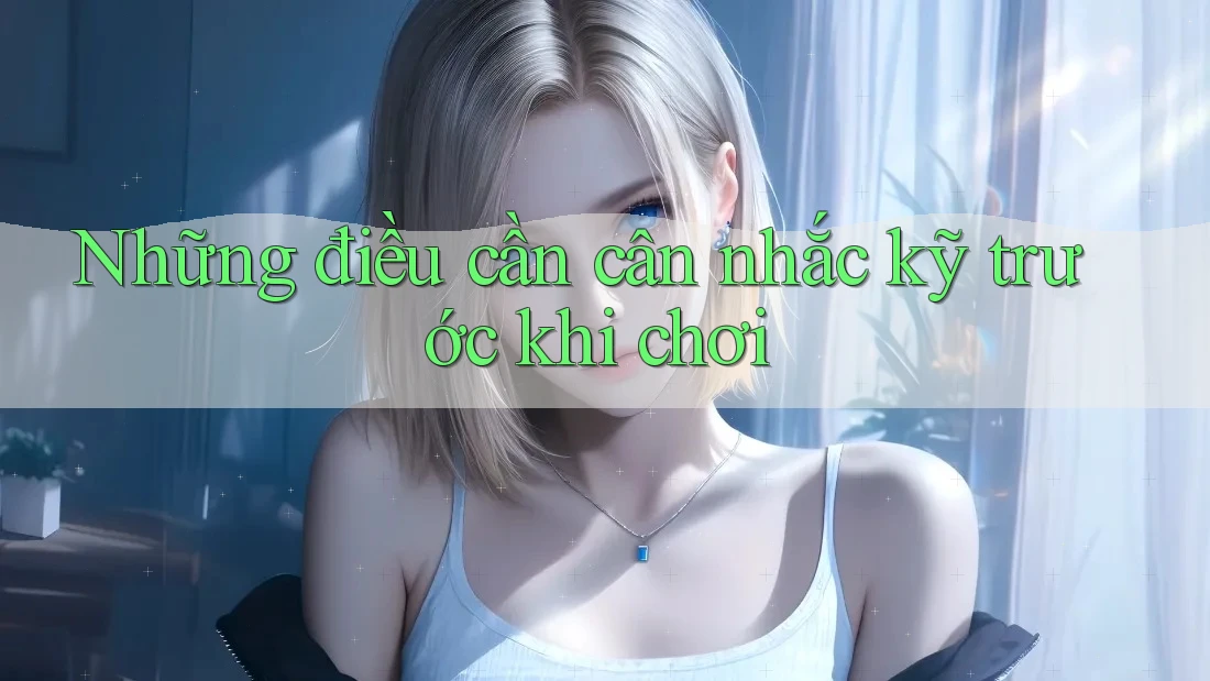 Những điều cần cân nhắc kỹ trước khi chơi Những điều cần cân nhắc kỹ trước khi chơi