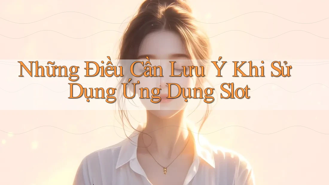 Những Điều Cần Lưu Ý Khi Sử Dụng Ứng Dụng Slot