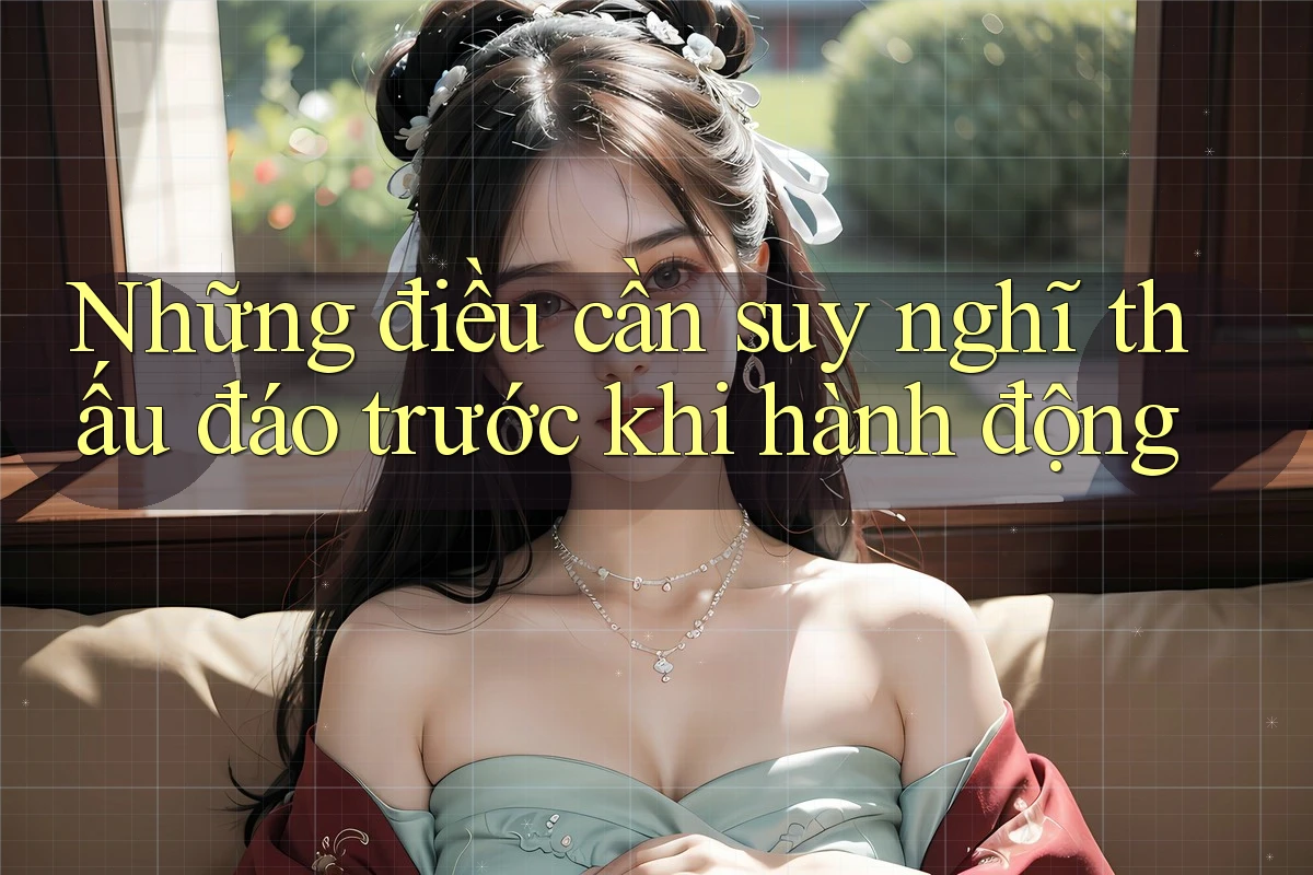 Những điều cần suy nghĩ thấu đáo trước khi hành động