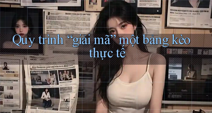 Quy trình “giải mã” một bảng kèo thực tế
