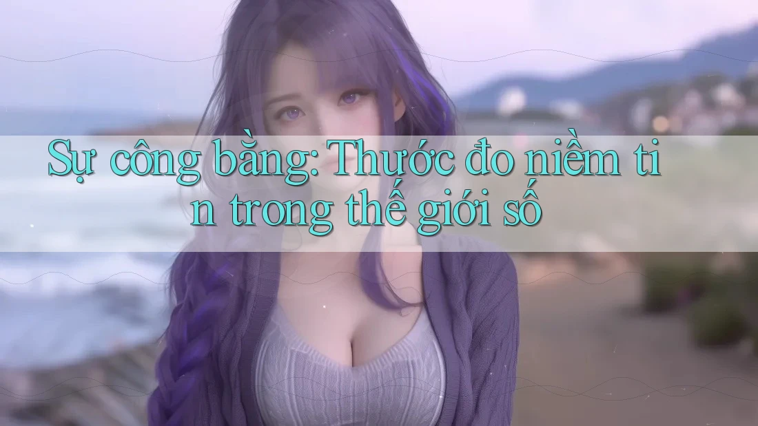 Sự công bằng: Thước đo niềm tin trong thế giới số