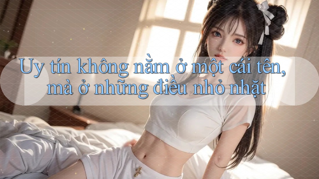 Uy tín không nằm ở một cái tên, mà ở những điều nhỏ nhặt Uy tín không nằm ở một cái tên, mà ở những điều nhỏ nhặt